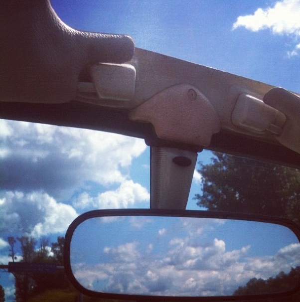 Clouds ahead of me, behind me and above me