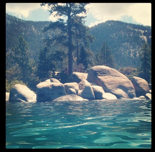 View From my Kayak in Lake Tahoe