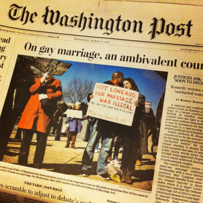 not too long ago our marriage was illegal Washington post