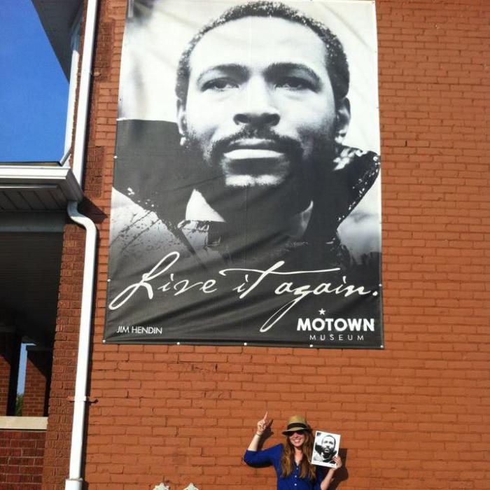 Me and Marvin at Detroit's Motown Museum