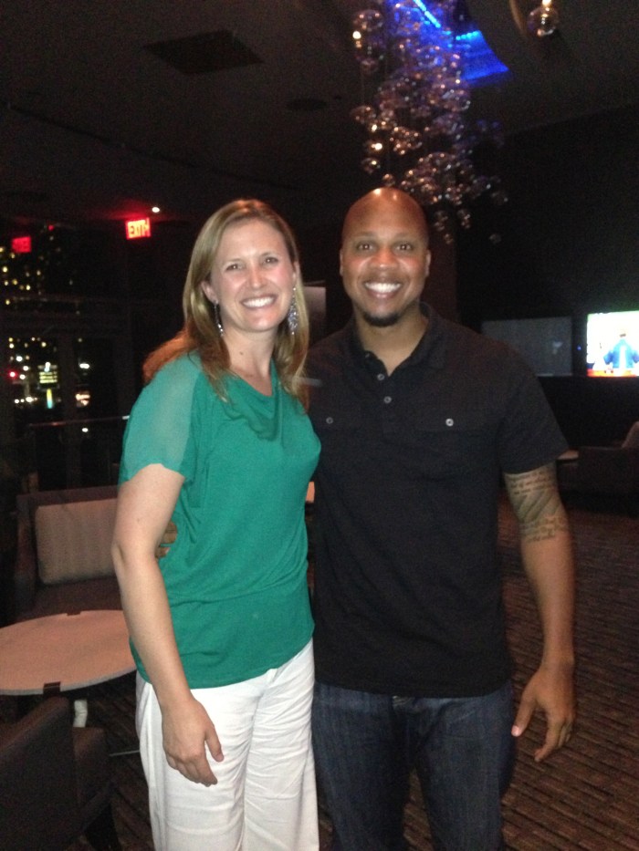 Kris met up with an old high school friend while in Canada