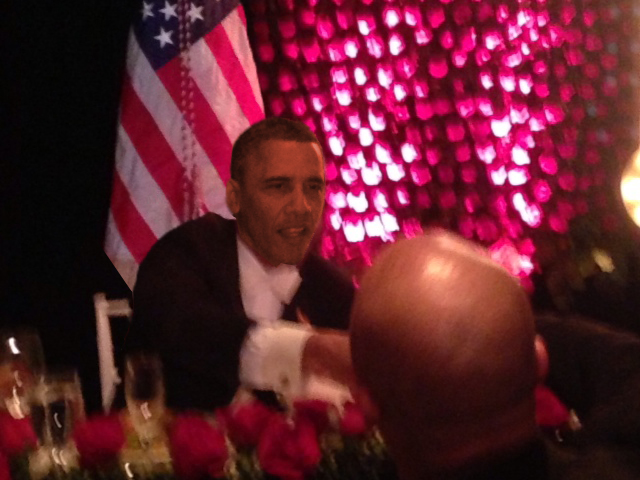 Kris met President Obama