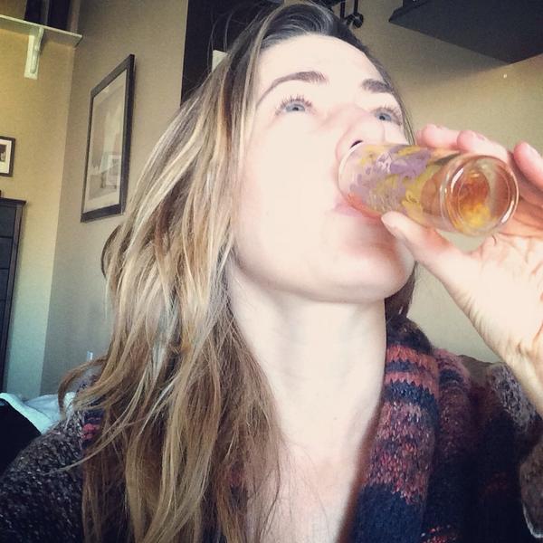 I started the commercial-free day off with a shot of whiskey to help me get through. 