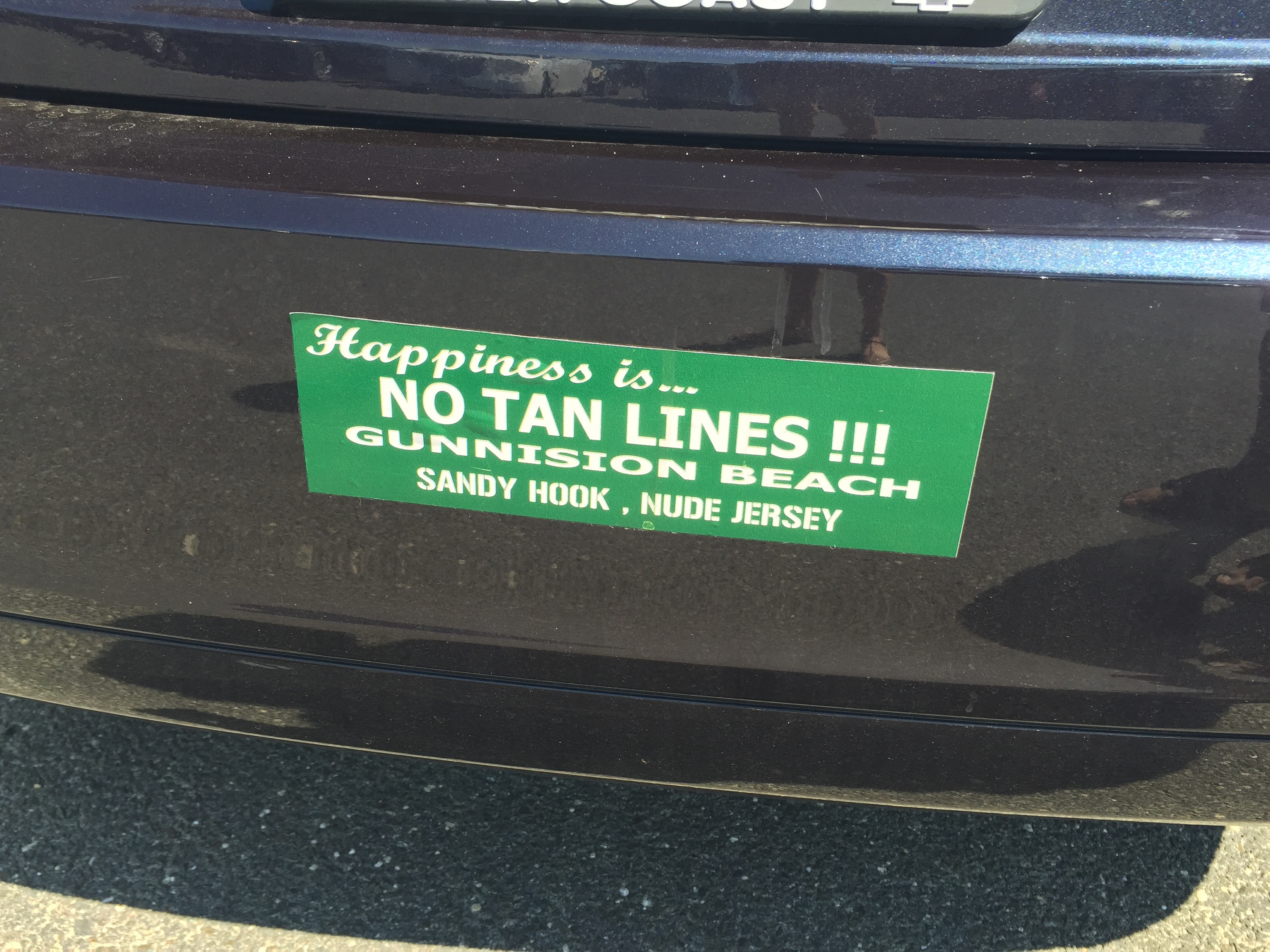 gunnison beach bumper sticker